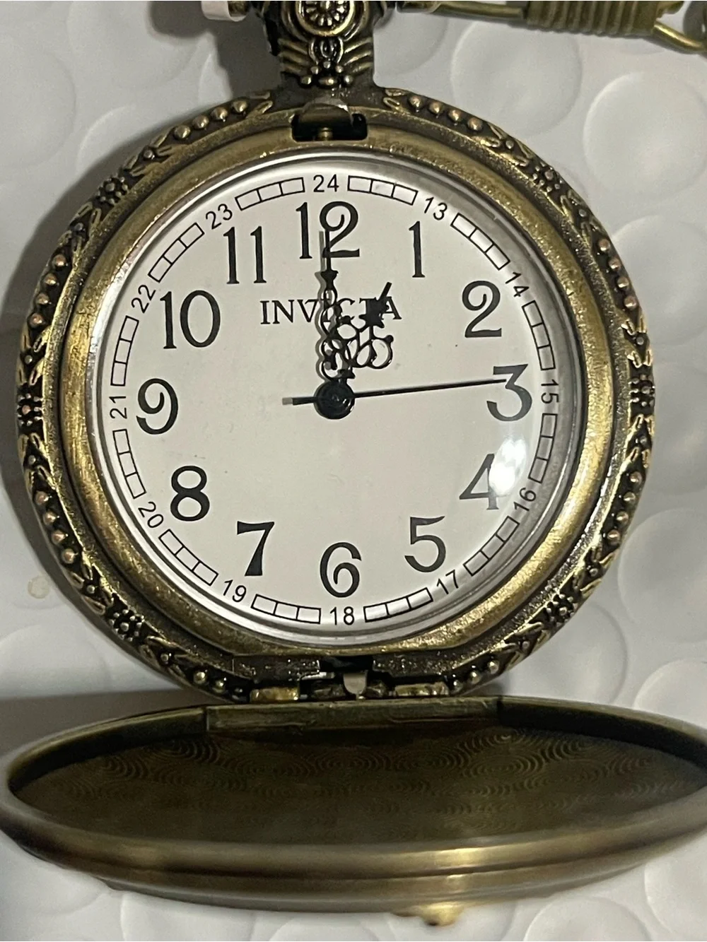 Invicta Vintage Road Warrior Pocket Watch - 47mm. Bronze (49002) new